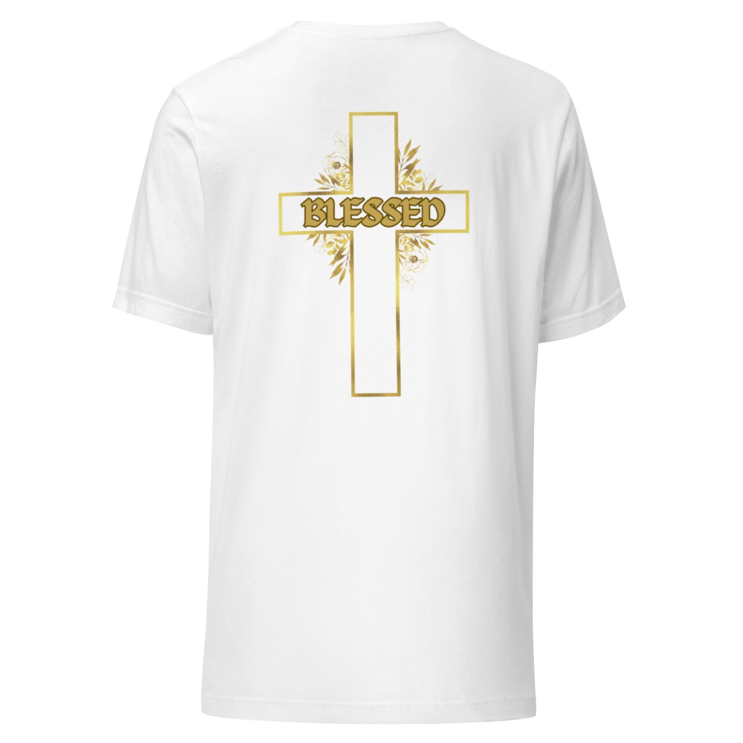 BLESSED Cross T-Shirt White